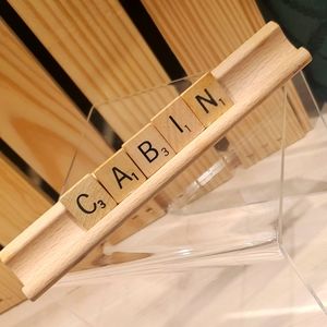 *CABIN* Scrabble Tile Rack